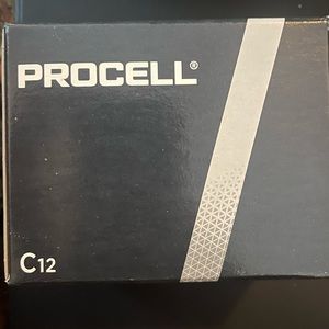 C12 procell batteries 12 per pack